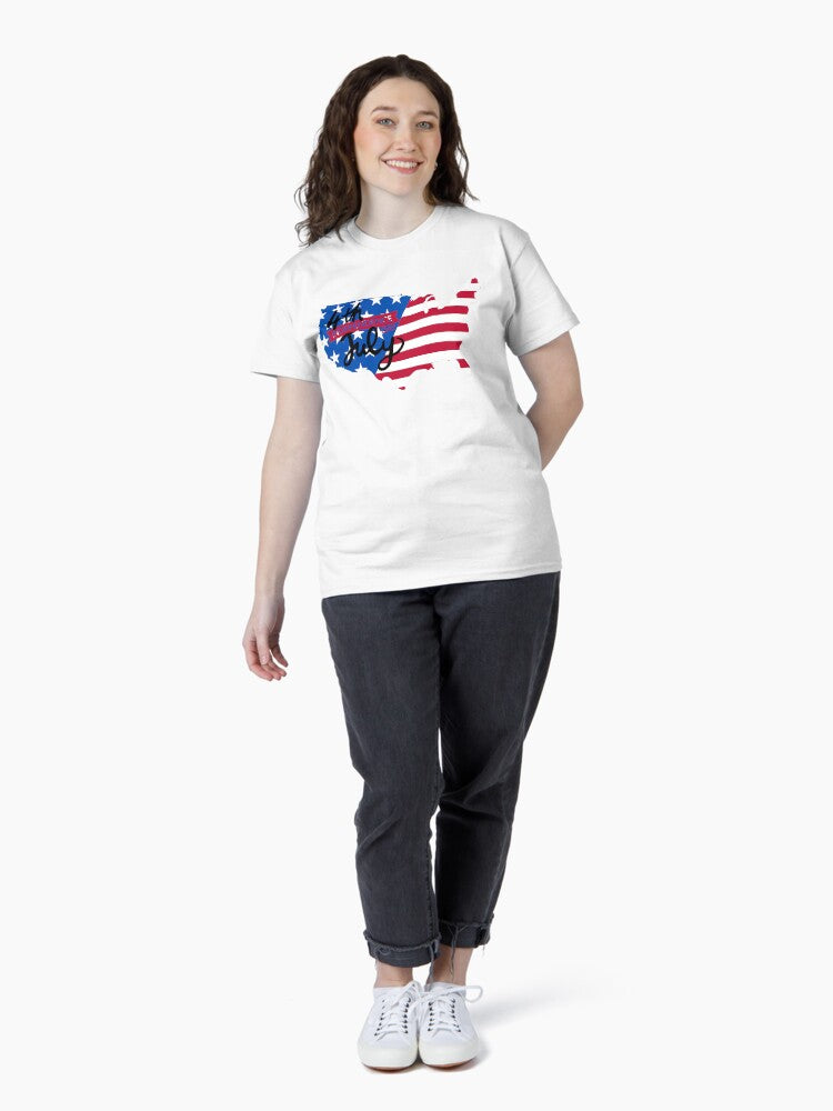 4th independence day july america Classic T-Shirt