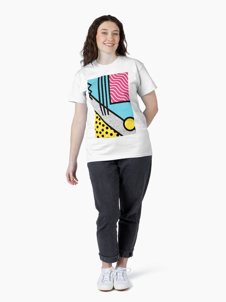 Abstract 80s memphis pop art style graphics Classic T-Shirt Style001