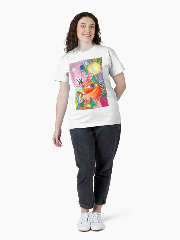 "Slow Chaos" – Colorful Trippy Art Print Classic T-Shirt