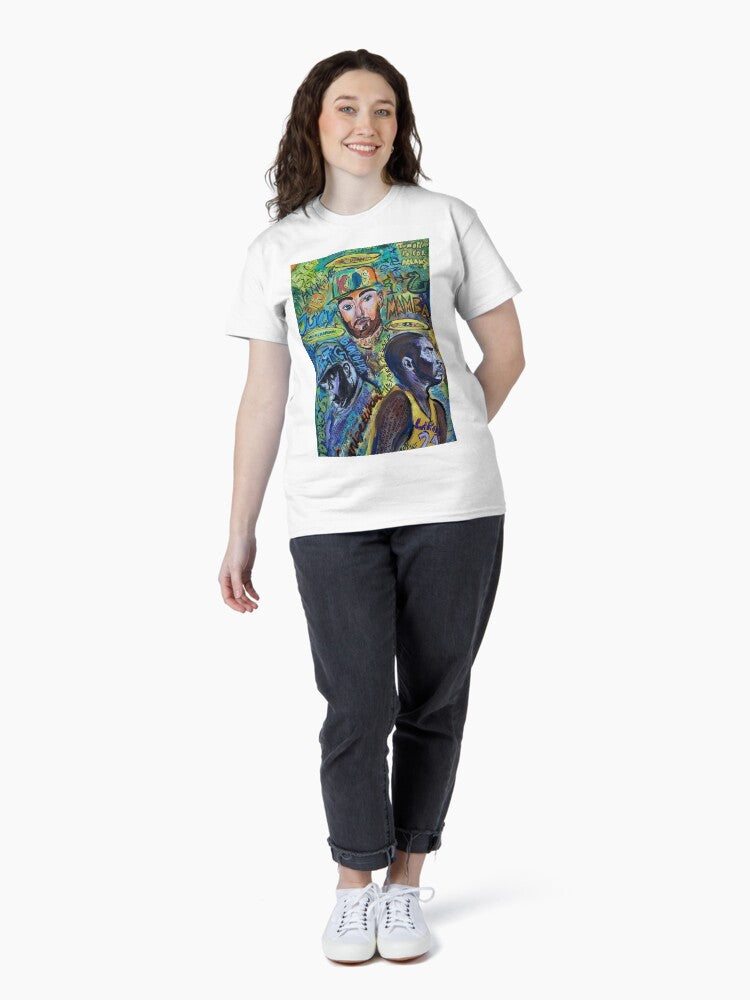 3 legends,mill,big,kob,basketball,music,rap,rappers,graffiti,sketch,colourful,halo,rip,poster,art Classic T-Shirt