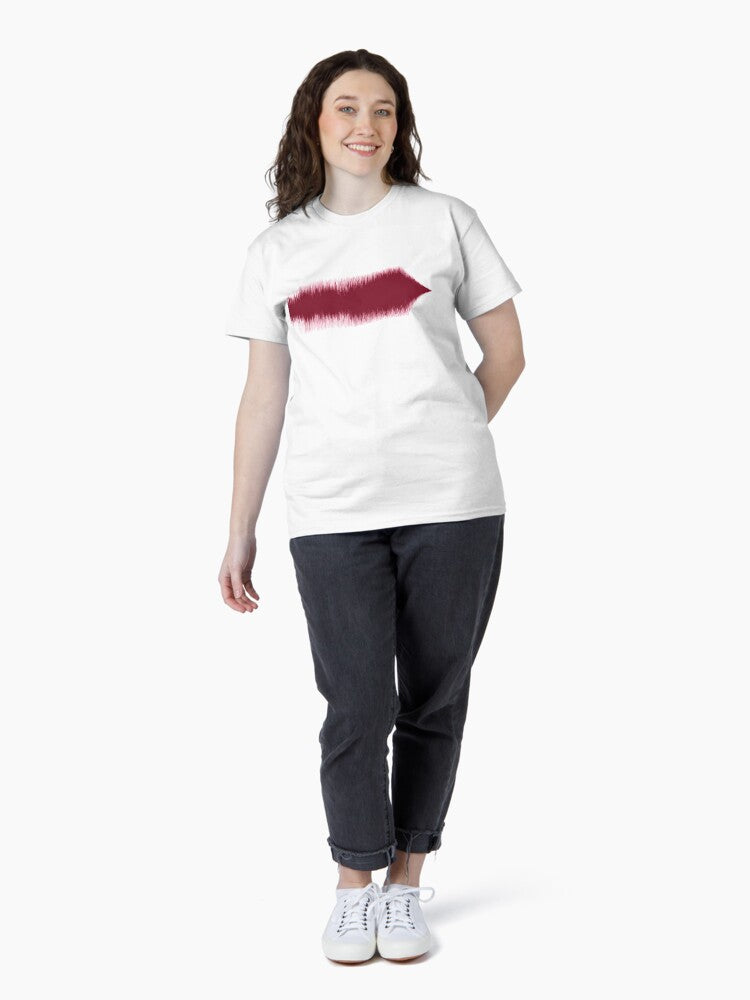 "Hey Jude" by The Beatles Sound Wave Pattern Red Classic T-Shirt