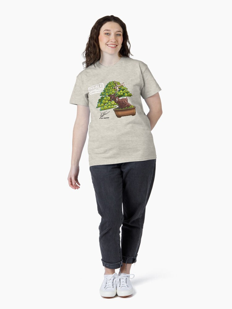02 Dubble dragon bonsai face on white Classic T-Shirt