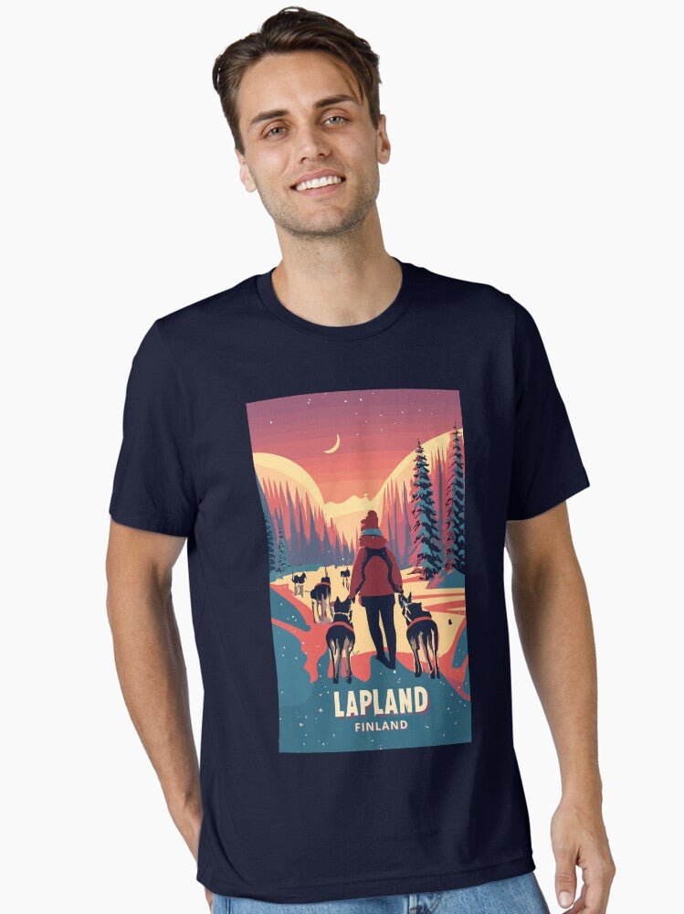 A Vintage Travel Art of Lapland - Finland Essential T-Shirt