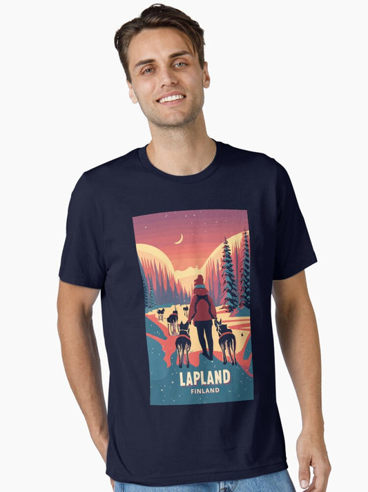 A Vintage Travel Art of Lapland - Finland Essential T-Shirt