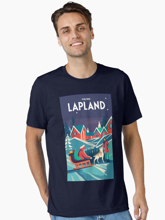 A Vintage Travel Art of Lapland - Finland Essential T-Shirt Style001