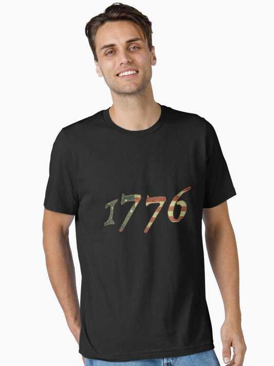 1776 Declaration of Independence US Flag Essential T-Shirt Style001
