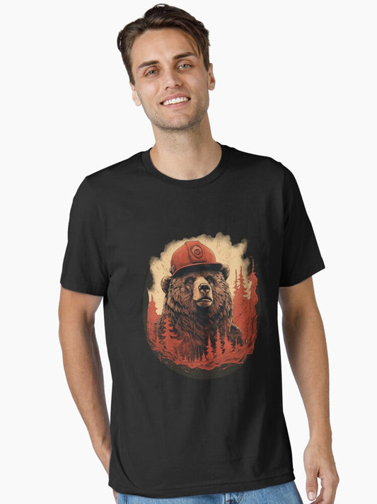 "Bear Wear Rescues the Forest from Flames" Essential T-Shirt