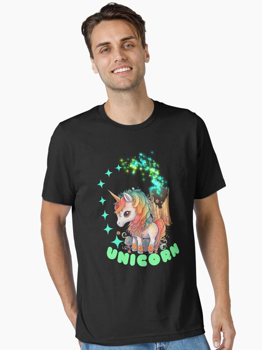 a cute unicorn in the forest Essential T-Shirt