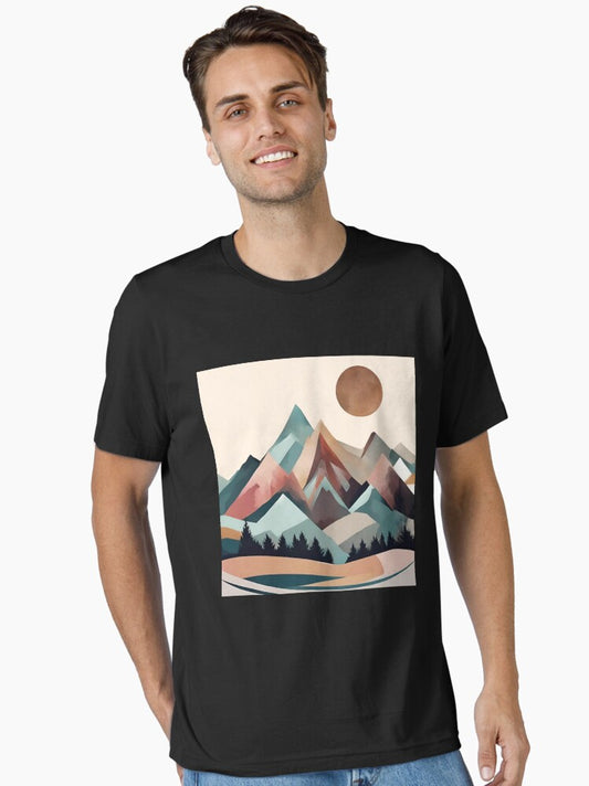 Abstract Boho Mountain 1 Essential T-Shirt
