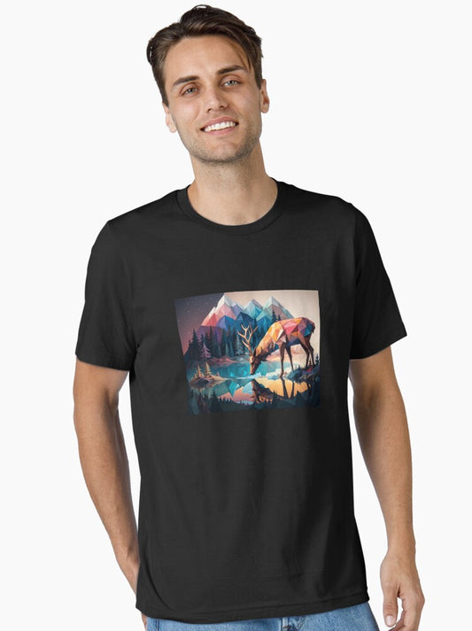 A deer standing in a lake Essential T-Shirt