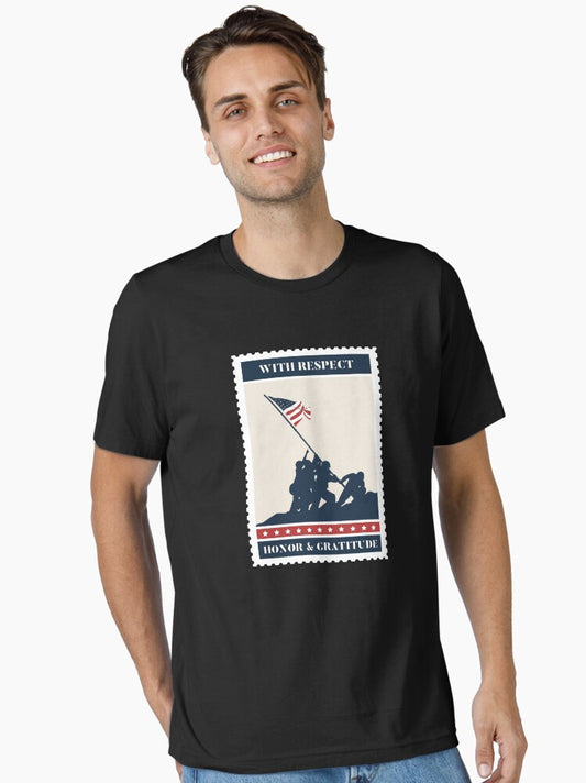 Veterans Day With respect Honor & Gratitude Essential T-Shirt