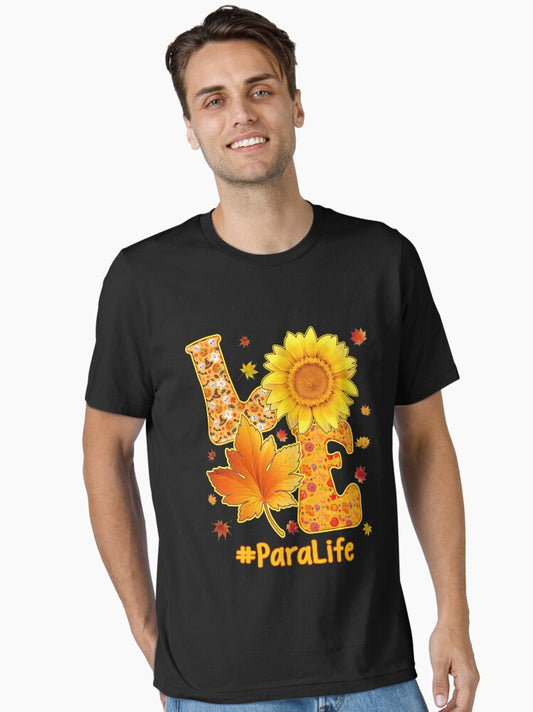 Love Halloween Autumn Para Life funny cute fall thanksgiving pumpkin school Essential T-Shirt