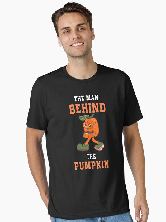 The Man Behind The Pumpkin Funny Essential T-Shirt