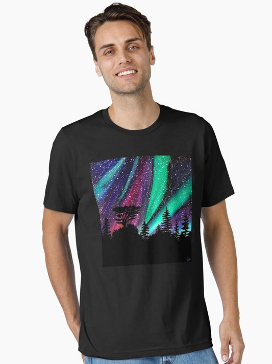 "Alaskan Aurora" Aurora Borealis Northern Lights Essential T-Shirt