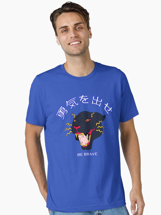a japanese Panther and a japanese woman , be brave , panther lover Essential T-Shirt