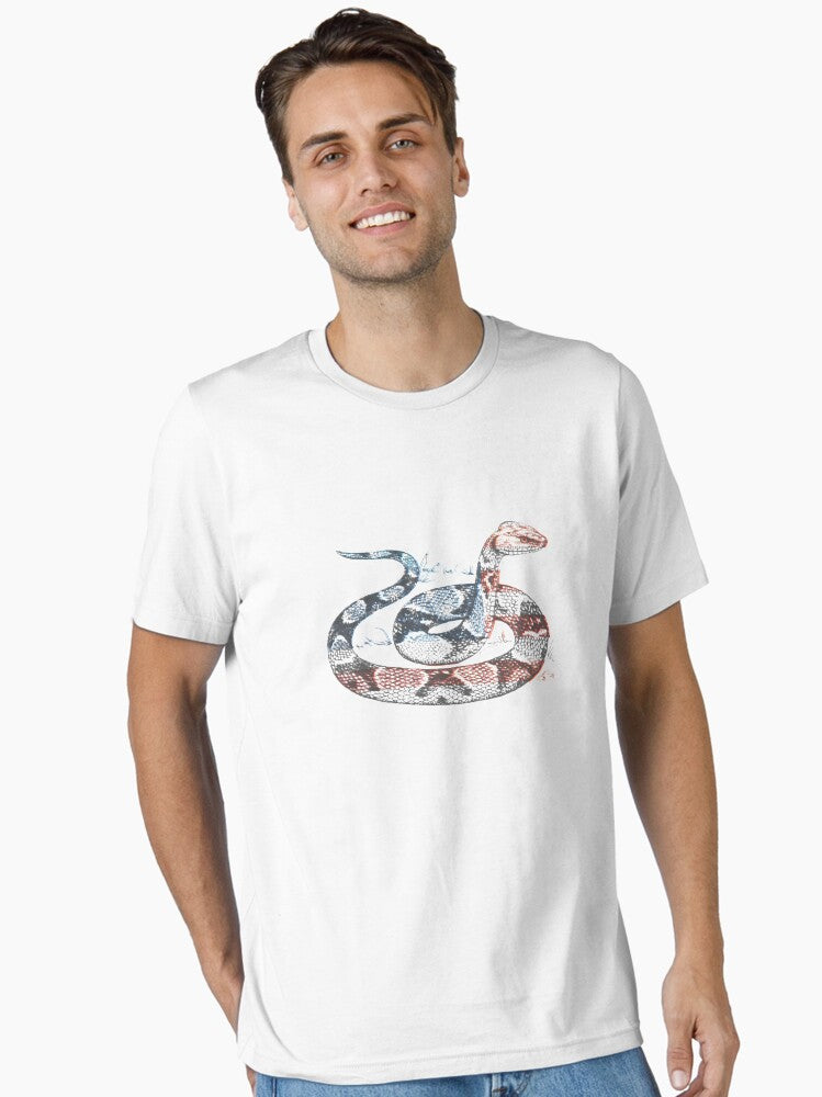 4th of july snake american flag usa Essential T-Shirt Style001