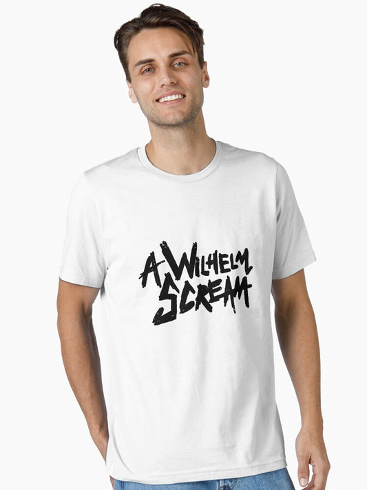 A Wilhelm Scream Black Font Essential T-Shirt