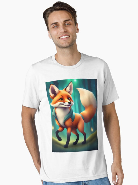 A Cute Fox Exploring the Forest Essential T-Shirt Style001