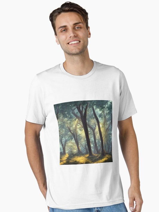 "The magic of a misty forest morning Essential T-Shirt