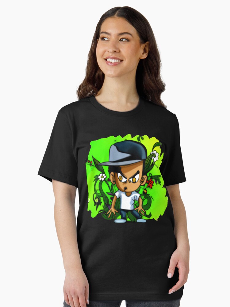 A boy wearing a hip hop style cap with wide eyes, Essential T-Shirt Style001