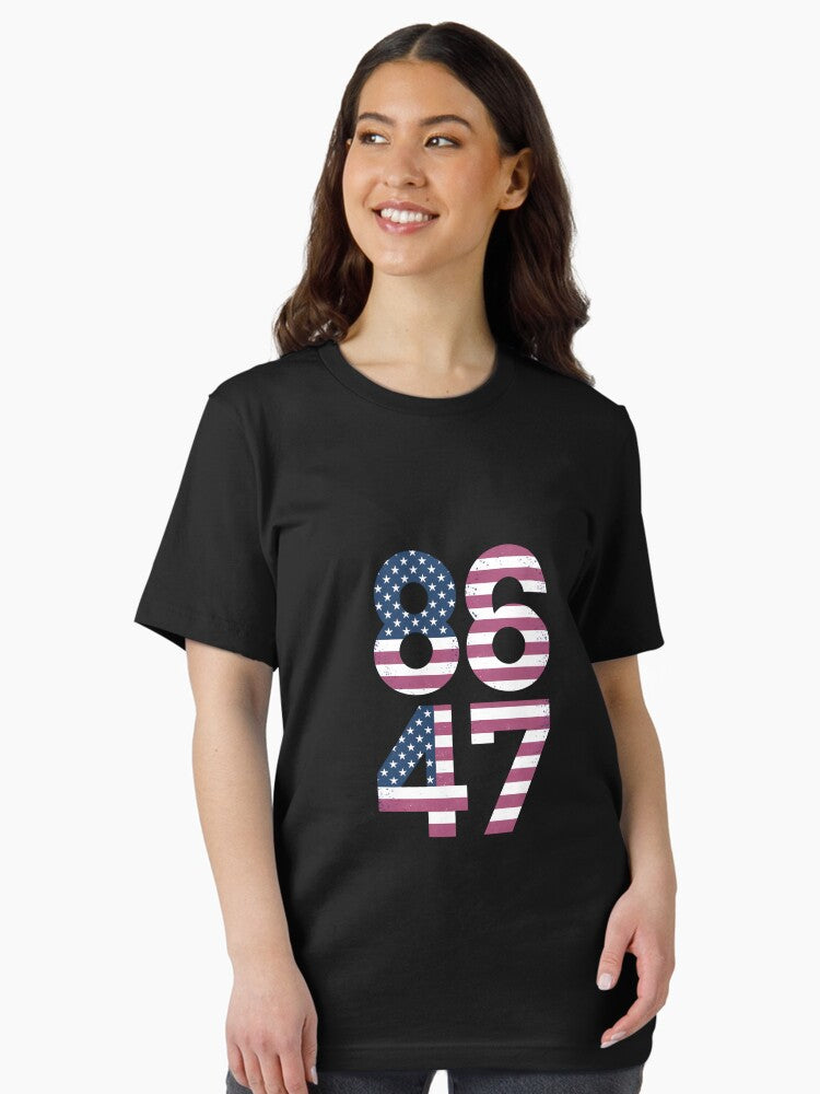 8647 Resist 86 47 4th of July USA US American Flag Protest Essential T-Shirt