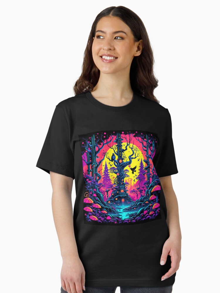 A Colorful Painting of a Tree in the Forest. Essential T-Shirt