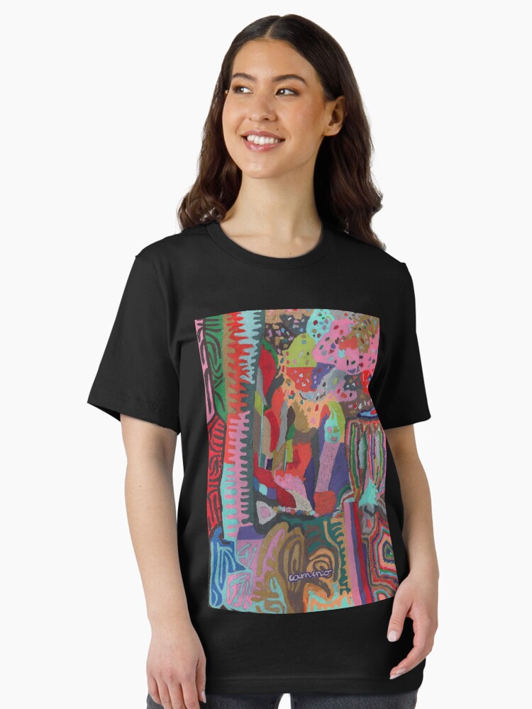 a path overflowing with flowers through a forest Essential T-Shirt