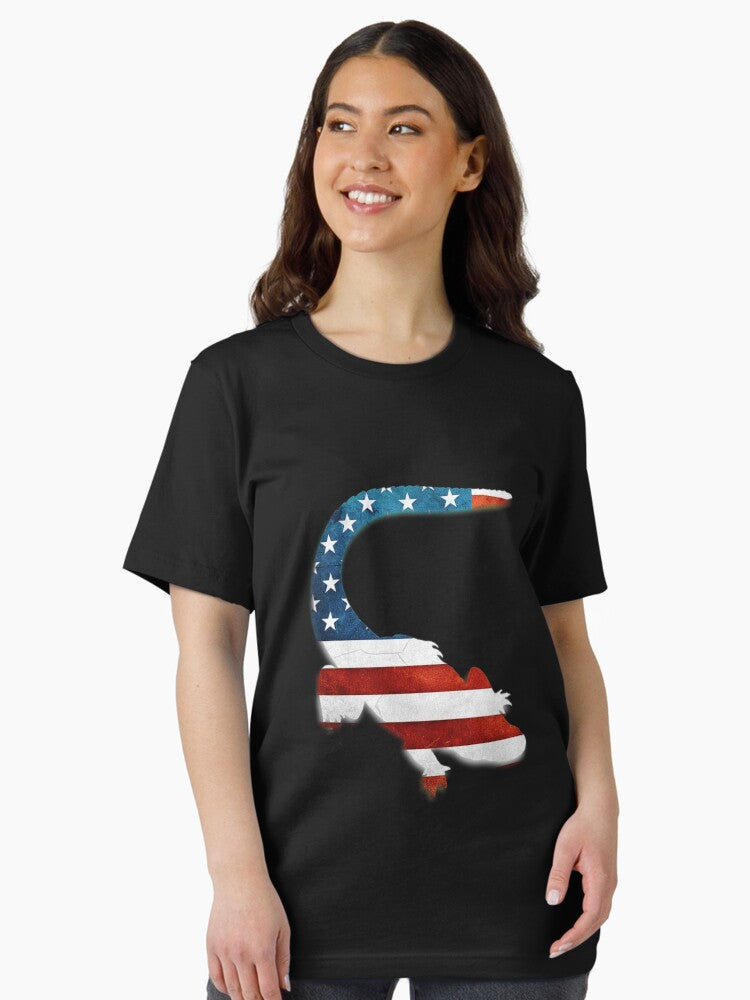 4th of july gator american flag usa Essential T-Shirt Style003