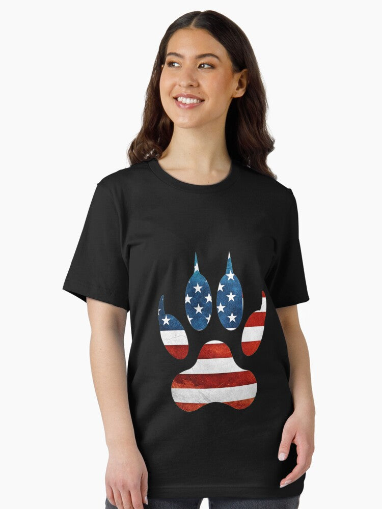4th of july tiger foot print american flag usa Essential T-Shirt