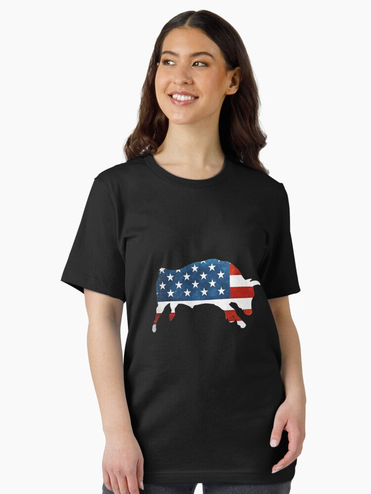 4th of july bull american flag usa Essential T-Shirt
