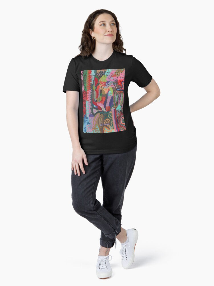 a path overflowing with flowers through a forest Essential T-Shirt