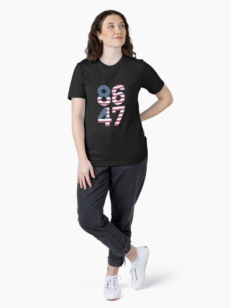 8647 Resist 86 47 4th of July USA US American Flag Protest Essential T-Shirt