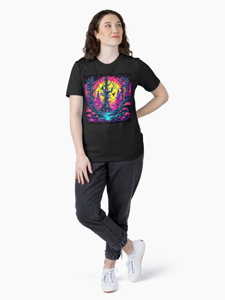 A Colorful Painting of a Tree in the Forest. Essential T-Shirt