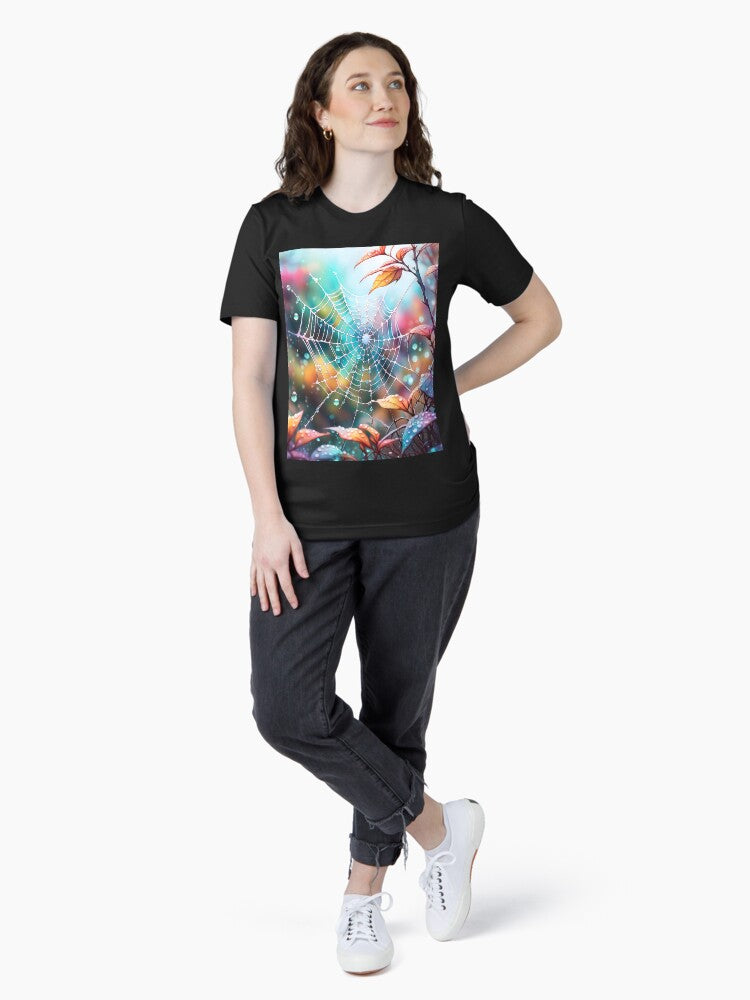 A spider web in the autumn forest Essential T-Shirt