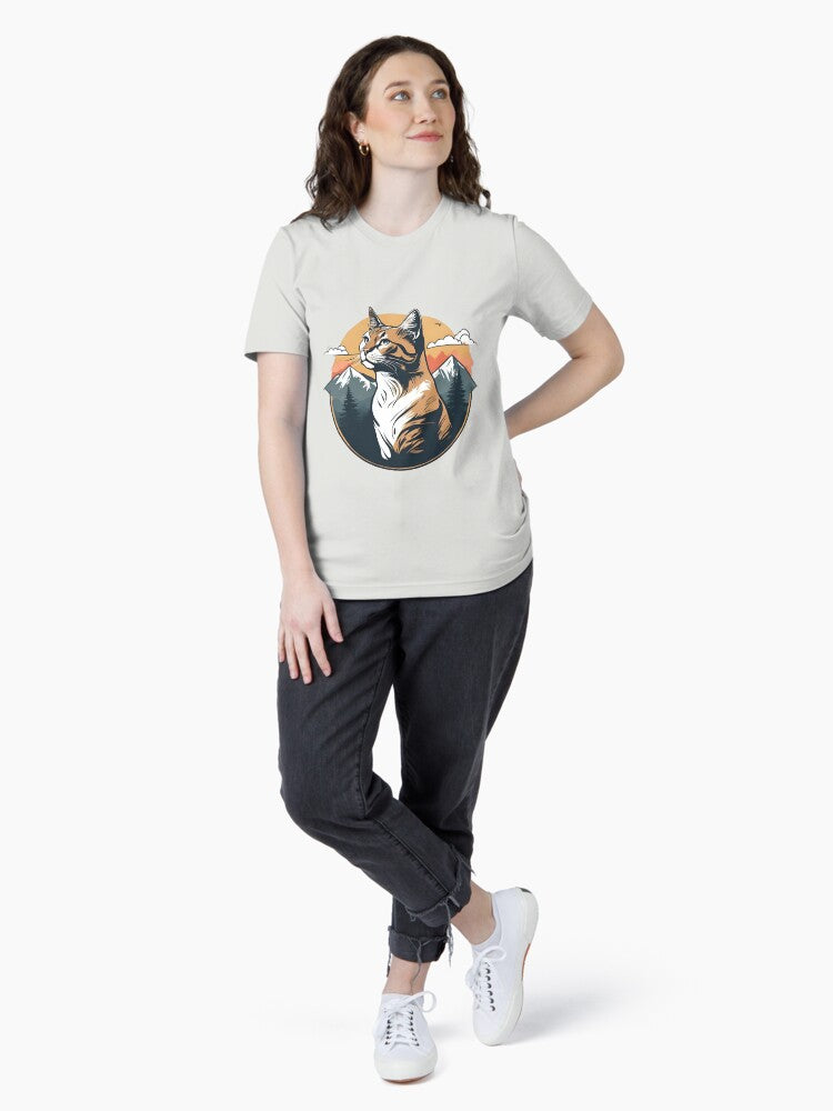 "Purr and Peak: Cats and Nature's Majestic Heights" Essential T-Shirt
