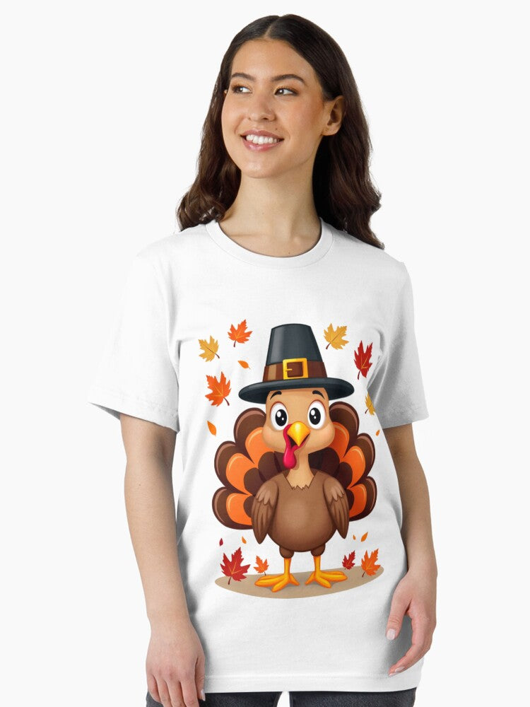 A cute turkey wear pilgrim hat,Thanksgiving gifts Essential T-Shirt