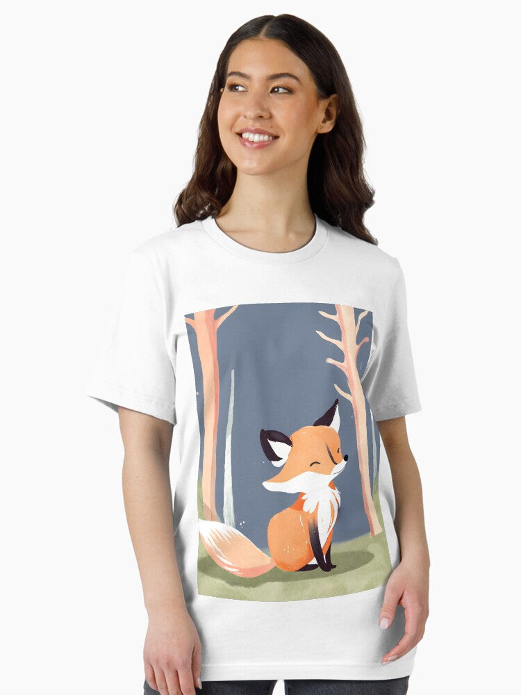 A Cute Fox Exploring the Forest Essential T-Shirt Style006
