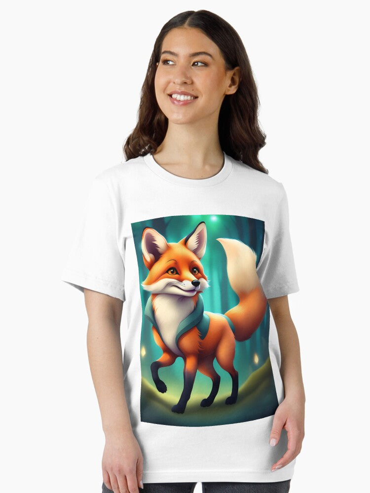 A Cute Fox Exploring the Forest Essential T-Shirt Style001