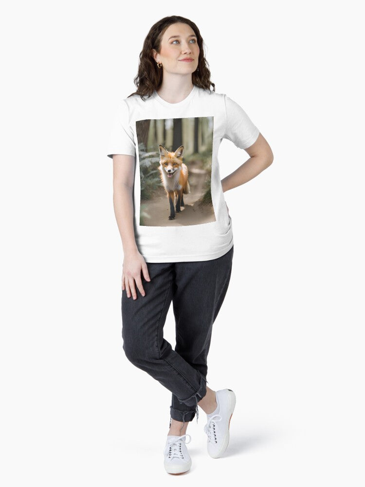 A Cute Fox Exploring the Forest Essential T-Shirt Style002