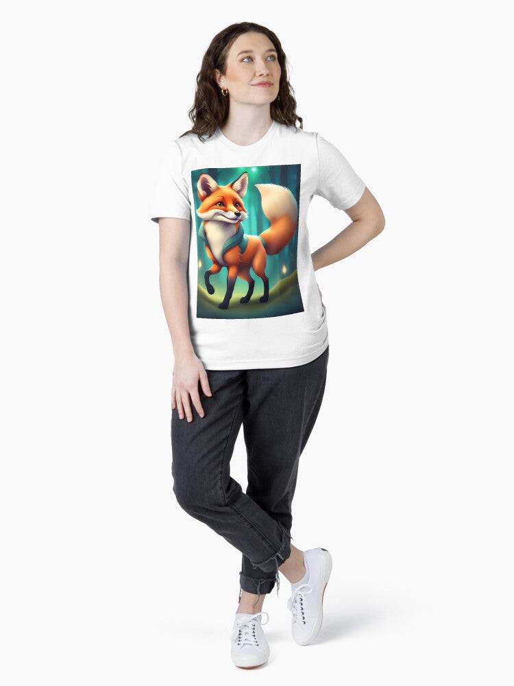 A Cute Fox Exploring the Forest Essential T-Shirt Style001