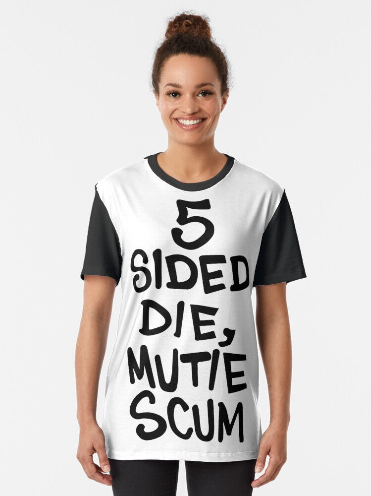 5-Sided Die Mutie Scum Graphic T-Shirt