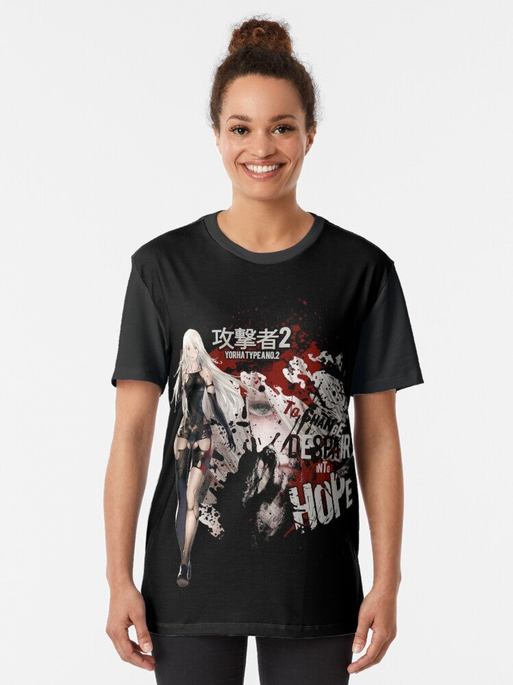 A2 Despair - NieR: Automata Graphic T-Shirt