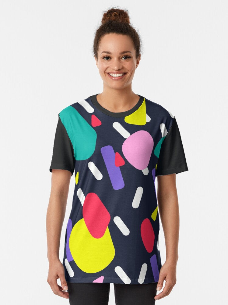 90s Fashion / Festival Clothing / Old School 90s Design / Memphis Pattern Graphic T-Shirt