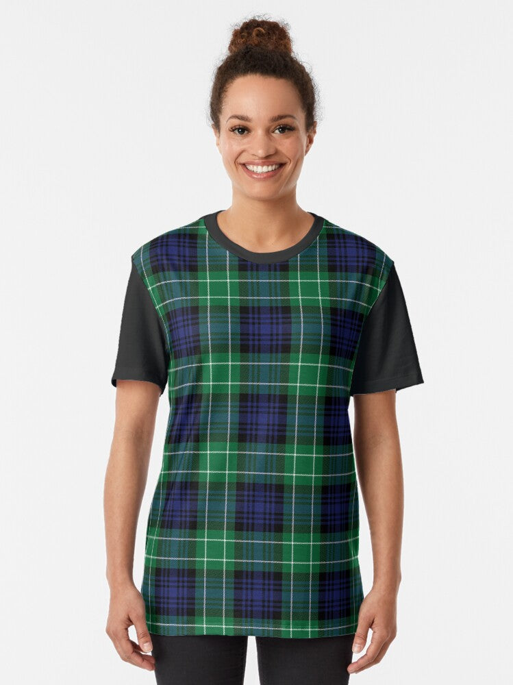 ABERCROMBIE Tartan | Clasic Clan & Family Name Tartan Graphic T-Shirt