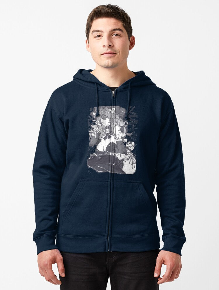 2678 - 马斯特：浪漫的女仆 / Mast : Romantic Maid Zipped Hoodie