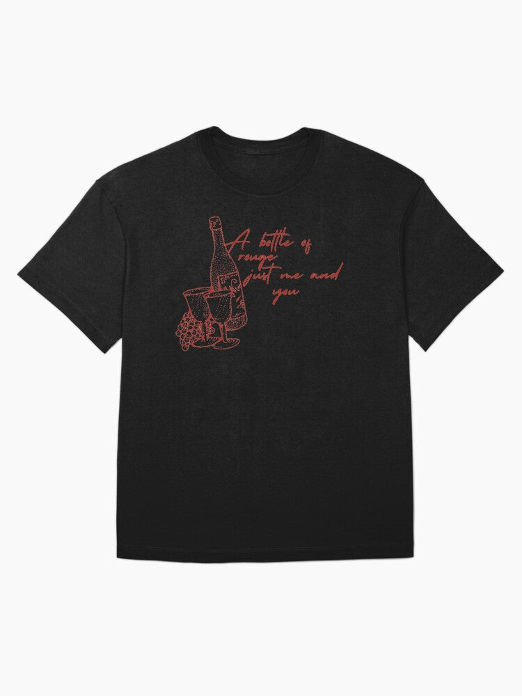 A bottle of rouge just me and you | Grapejuice | Harry styles Oversized T-Shirt