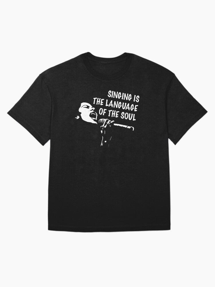A female vocalist singing with a nice quote Oversized T-Shirt