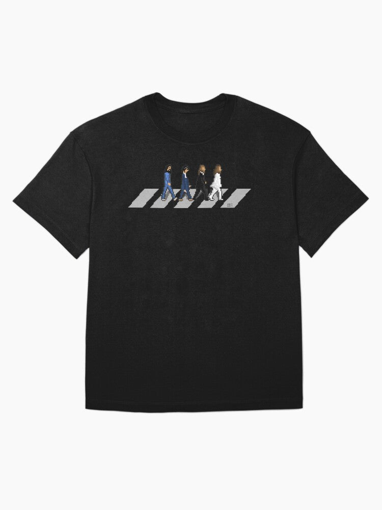 Abbey Road Pixel Art Oversized T-Shirt