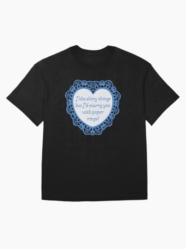 'I'd Marry You' Valentine Oversized T-Shirt