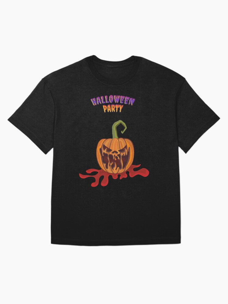 A scary Halloween Pumpkin Oversized T-Shirt